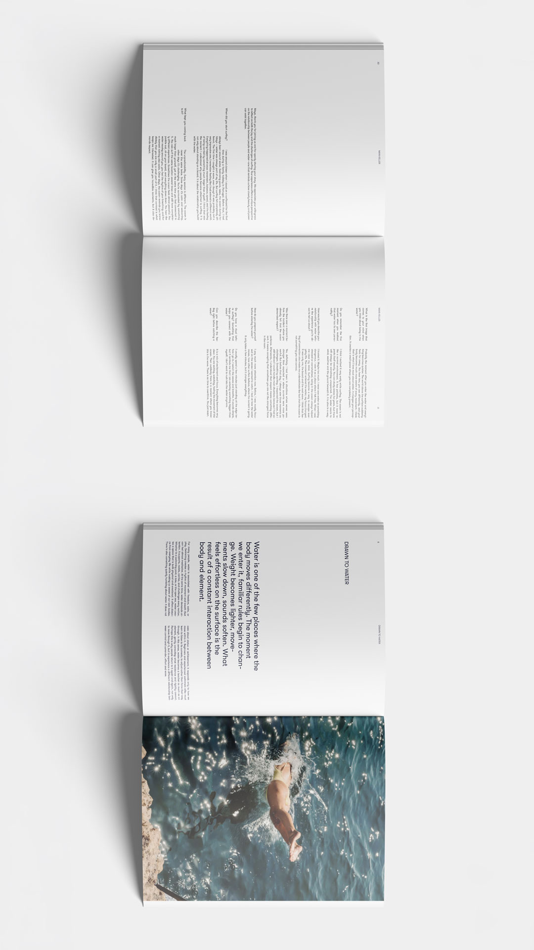 magazine mockup artistic fashion
